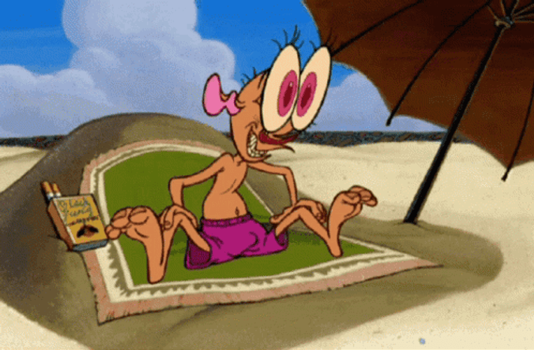 Ren Hoek Awooga Eye Popping Reaction The Beach GIF