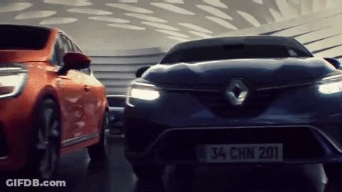 Renault Car With License Plate 34 CHN 201 GIF