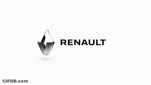 Renault Logo With Yellow Stripe GIF
