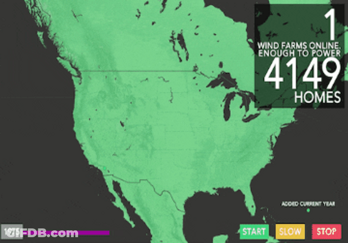 Renewable Energy Electricity Data Map GIF