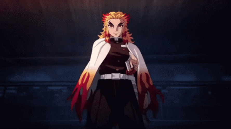 Rengoku Cape Flip GIF