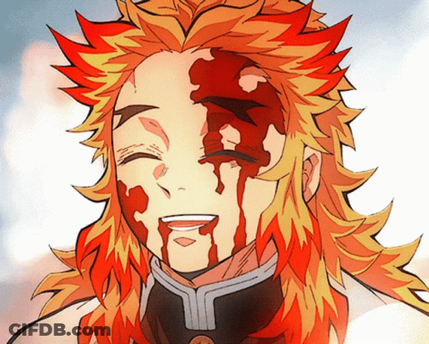 Rengoku Death Closed Eyes GIF