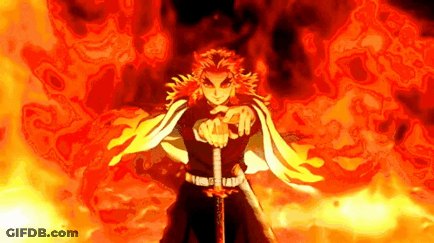 Rengoku Death Fire Power GIF