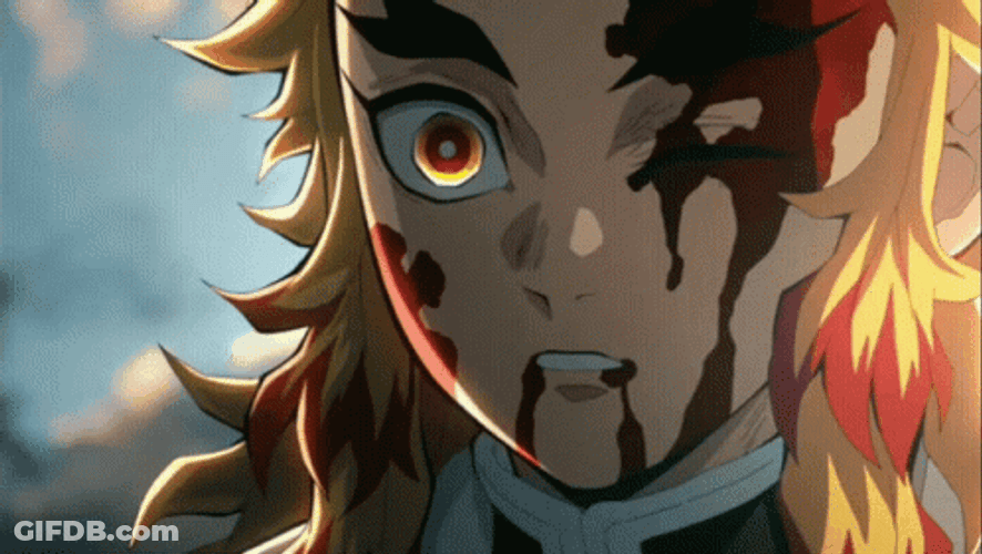 Rengoku Death Sad Eyes Leaving GIF
