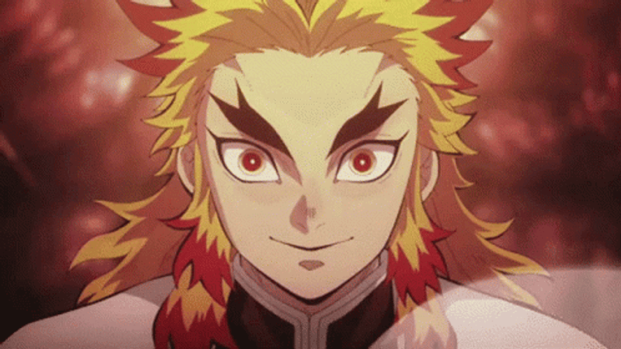 Rengoku Demon Slayer Fighting Stance GIF