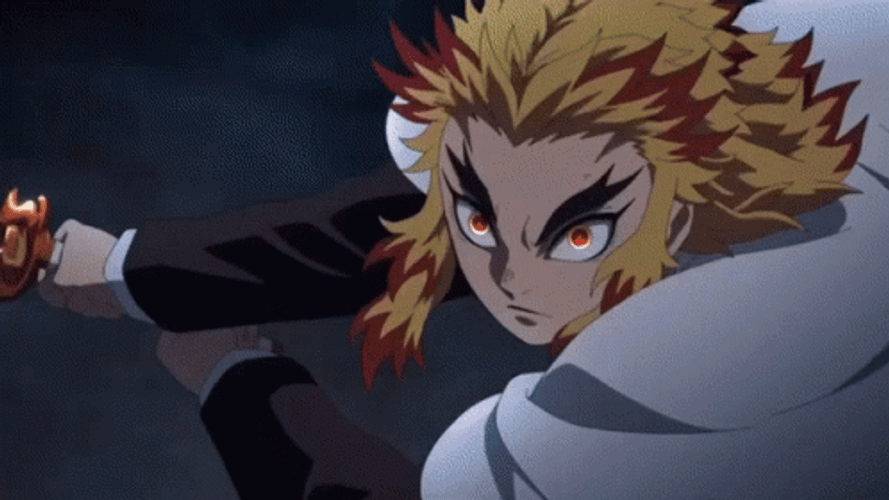 Rengoku Power Attack Vs Akaza GIF