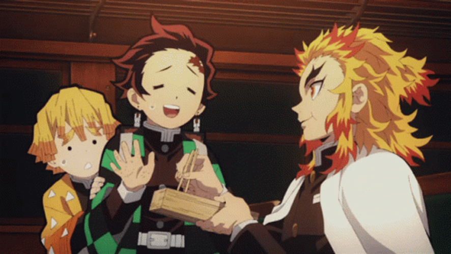 Rengoku Vs Akaza Kimetsu Characters GIF