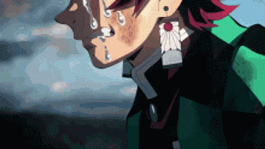 Rengoku Vs Akaza Tanjiro Kamado Crying GIF
