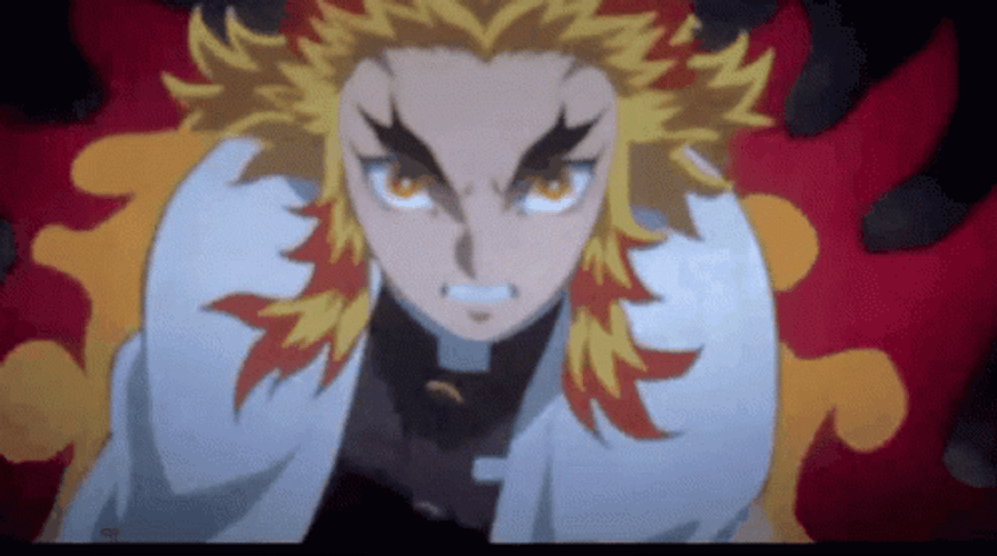 Rengoku Vs Akaza Tight Sword Grip GIF