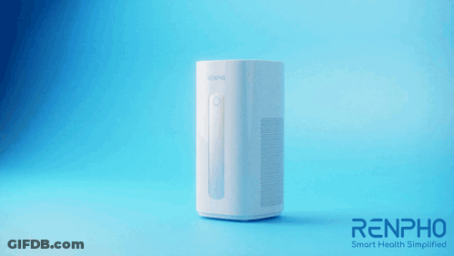 Renpho Smart Health Simplified Is Written On The Blue Background GIF