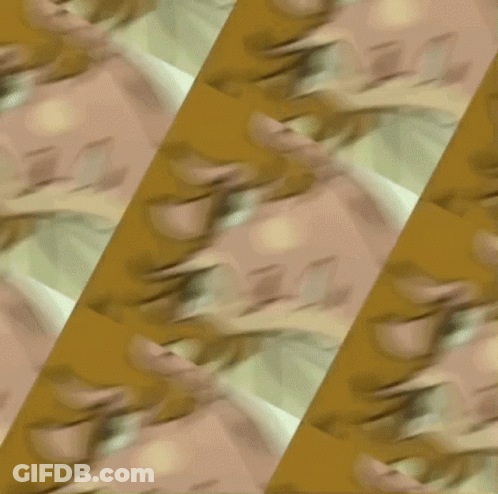 Repeated Cartoon Man Face Pattern GIF