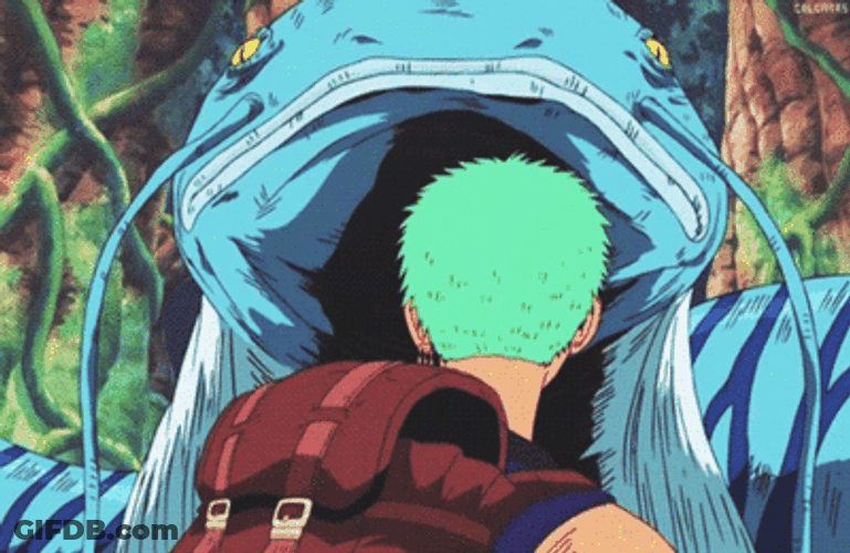 Reptile Tongue Scared Roronoa Zoro GIF