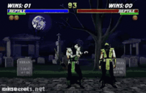 Reptile Winning Video Game GIF