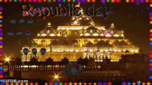Republic Day Celebrated With Temple GIF