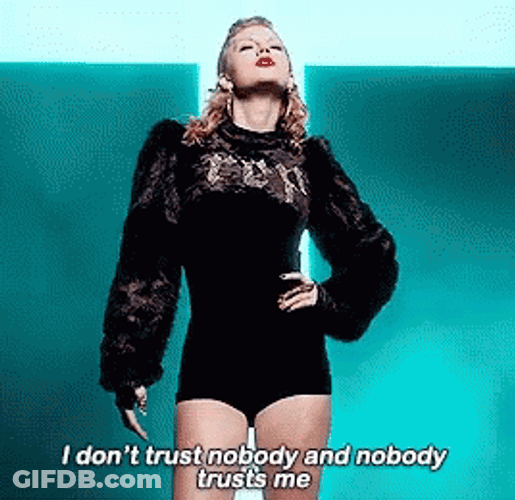 Reputation Taylor Don't Trust Nobody GIF