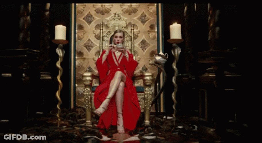 Reputation Taylor Red Dress GIF