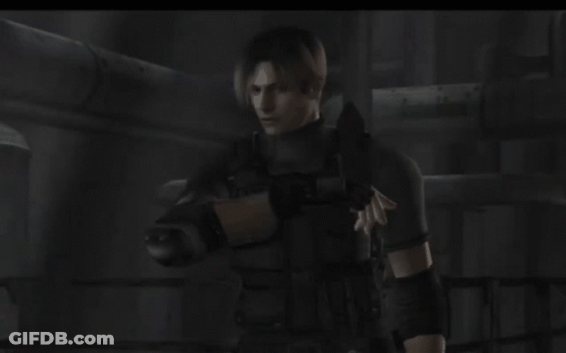Resident Evil 4 Leon Vs Krauser Knife GIF