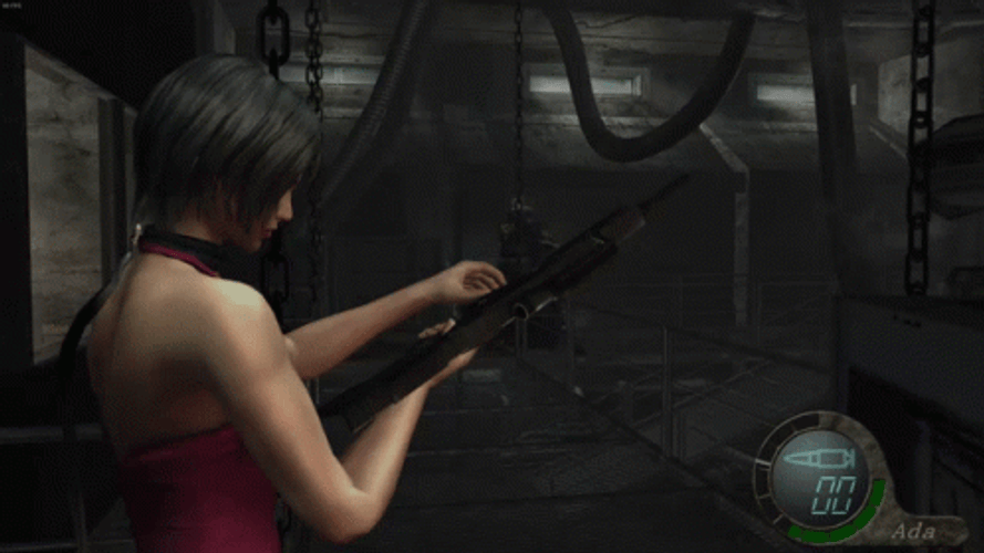 Resident Evil 4 Saddler Legendary Skin Wesker GIF