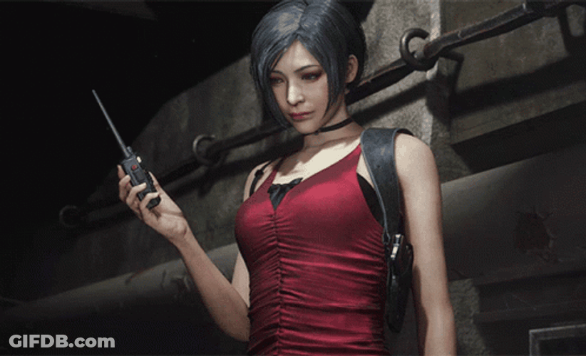 Resident Evil Ada Wong Red Dress GIF