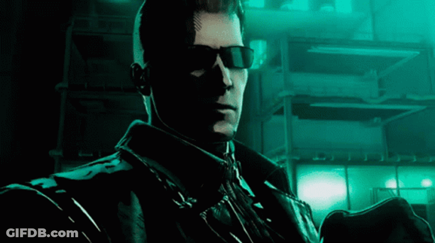 Resident Evil Albert Wester Thinking GIF