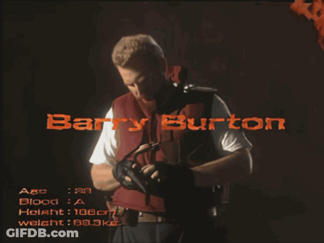 Resident Evil Barry Burton Cast GIF