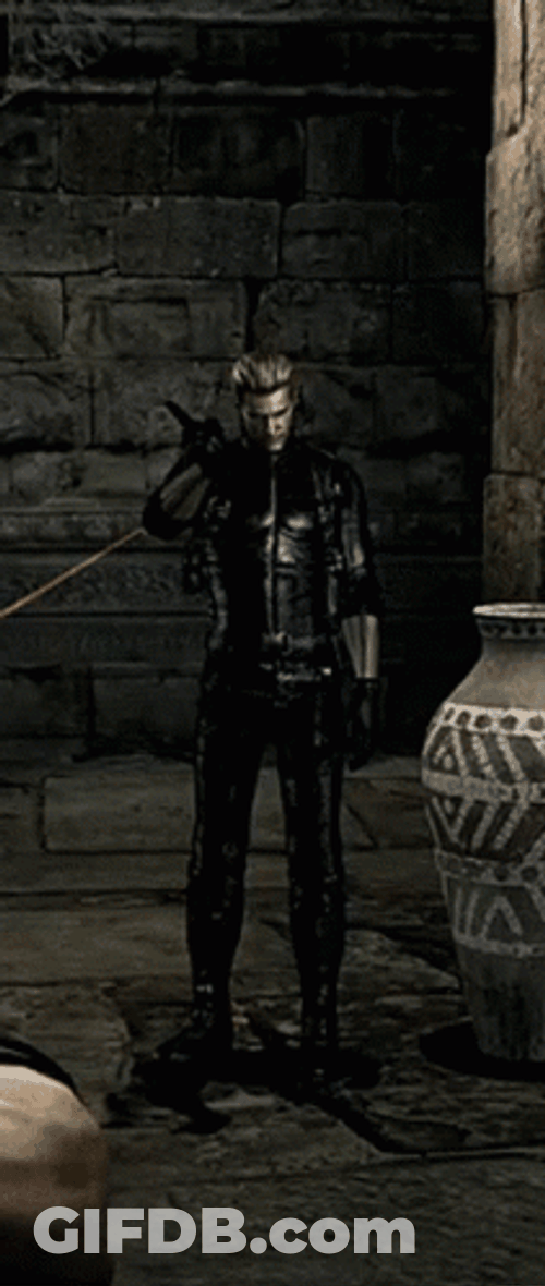 Resident Evil Dude Albert Wesker GIF