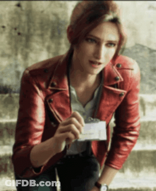 Resident Evil Female Identification Card GIF