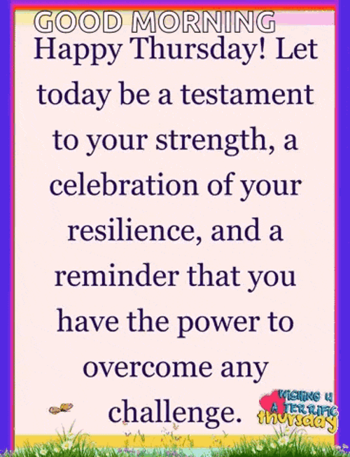 Resilience Happy Thursday GIF