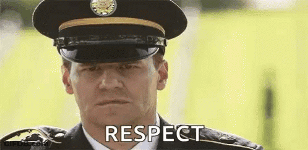 Respect Davis Boreanaz Salute Meme GIF