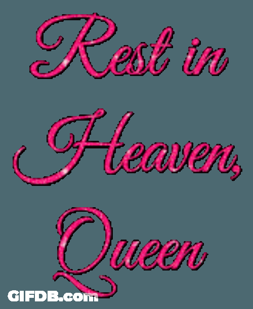 Rest In Heaven Queen Condolences Sticker GIF