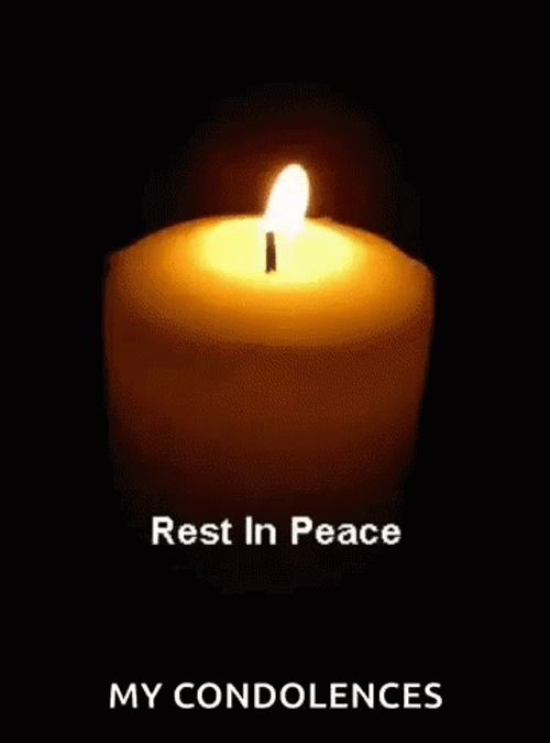 Rest In Peace My Condolences Solemn Candle GIF
