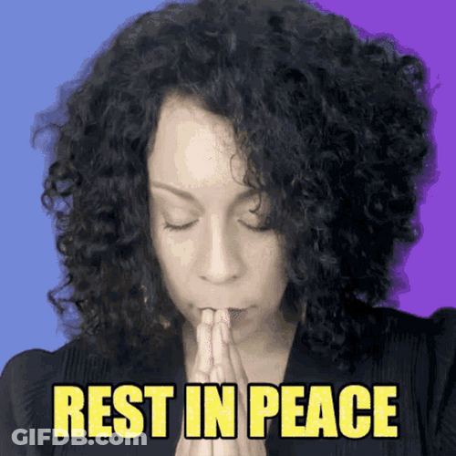 Rest In Peace Praying Hands Holly Logan GIF
