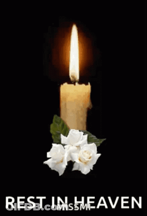 Rest In Peace Rest In Heaven Candle GIF
