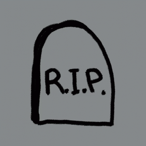 Rest In Peace RIP Headstone Tombstone Drawing GIF