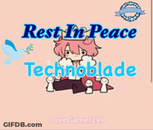 Rest In Peace Technoblade Tribute GIF
