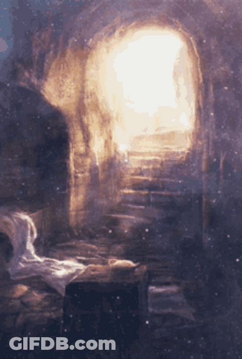 Resurrection Empty Tomb He Has Risen GIF