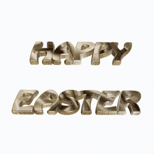 Resurrection Sunday Happy Easter Changing Letters GIF