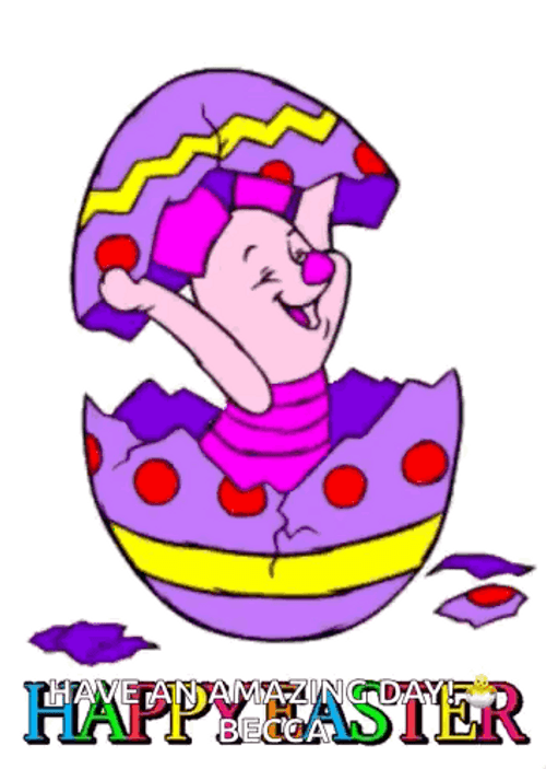 Resurrection Sunday Piglet Popping GIF