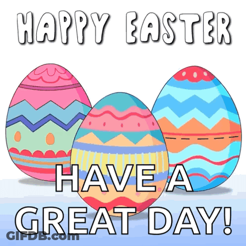 Resurrection Sunday Three Penguin Eggs GIF