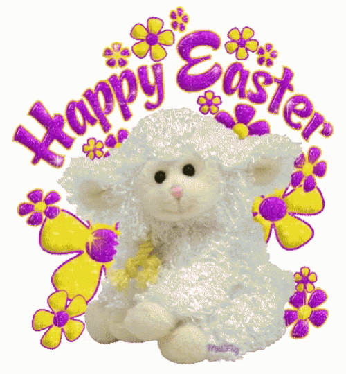 Resurrection Sunday White Lamb GIF