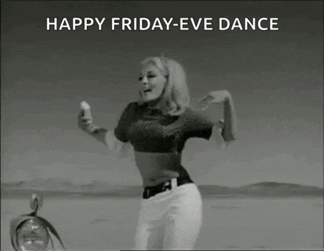 Retro Dance Blonde Bombshell GIF