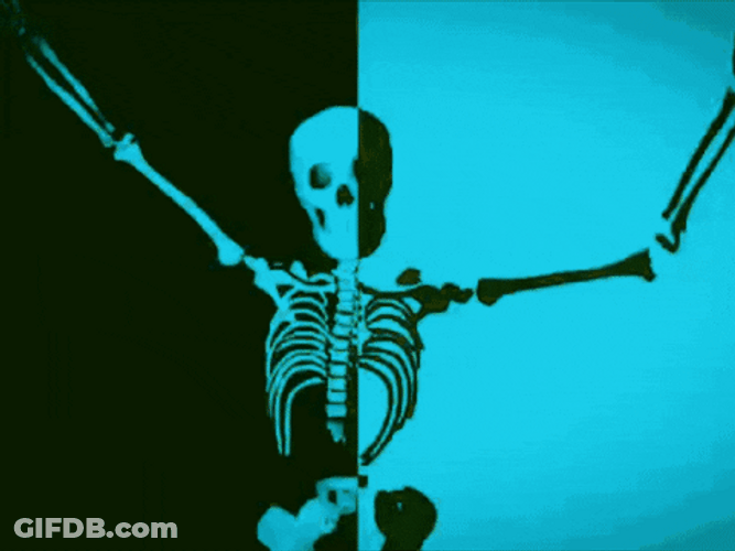 Retro Dancing Skeleton Meme GIF