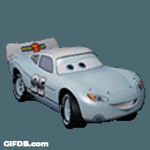 Retro Racer Lightning Lightning Mcqueen Sticker GIF