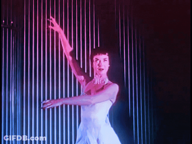 Retro Woman Pleasantly Bow GIF