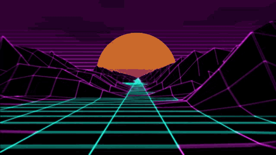 Retrowave Retrodrive GIF