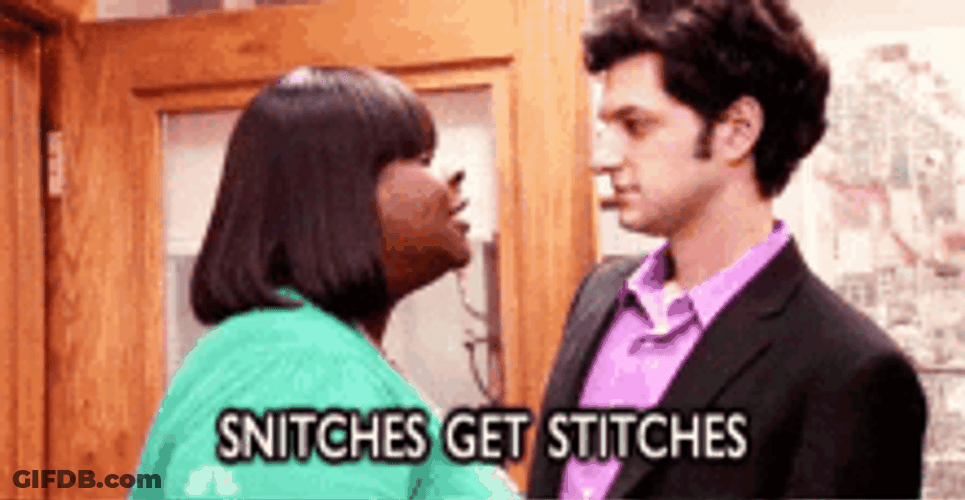 Retta As Donna Meagle Snitches Get Stitches GIF