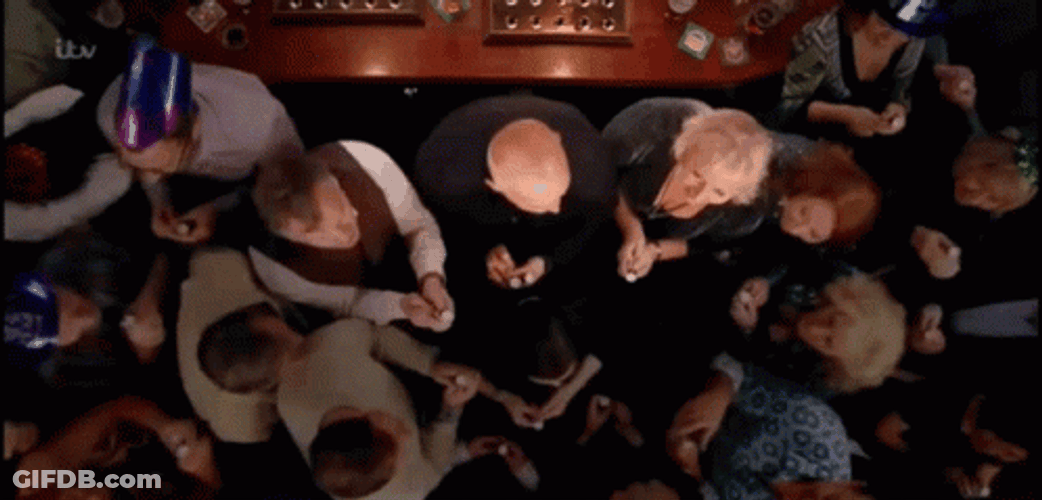 Reunion Celebration With Party Popper GIF