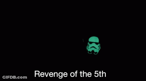 Revenge Of The 5Th Is Written On The Red Background GIF
