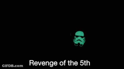 Revenge Of The 5Th Is Written On The Red Background GIF