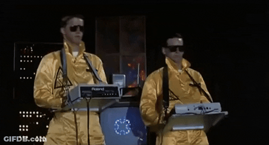 Revenge Of The Nerds Dancing Duo GIF
